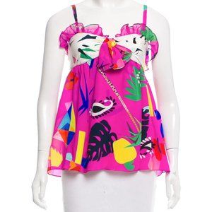 Isolda Joaquina Abstract Print Top, S/US4/FR36